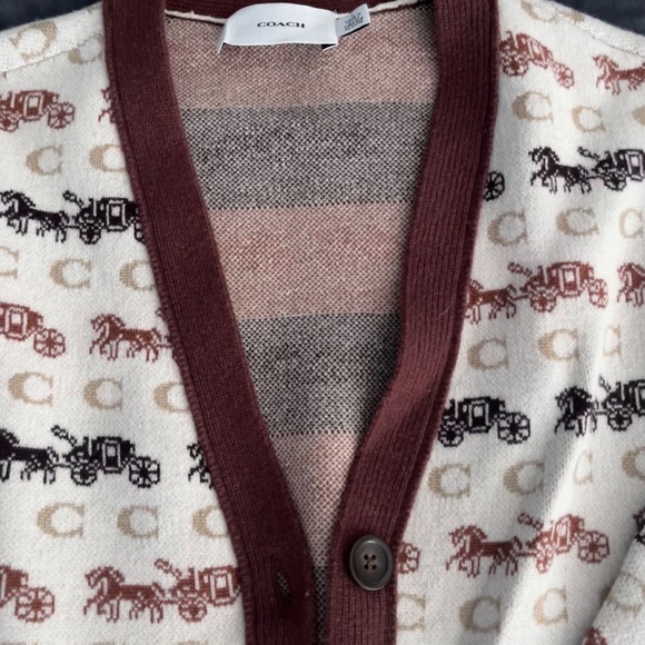 COACH HORSE AND CARRIAGE CARDIGAN - Picture 3 of 3
